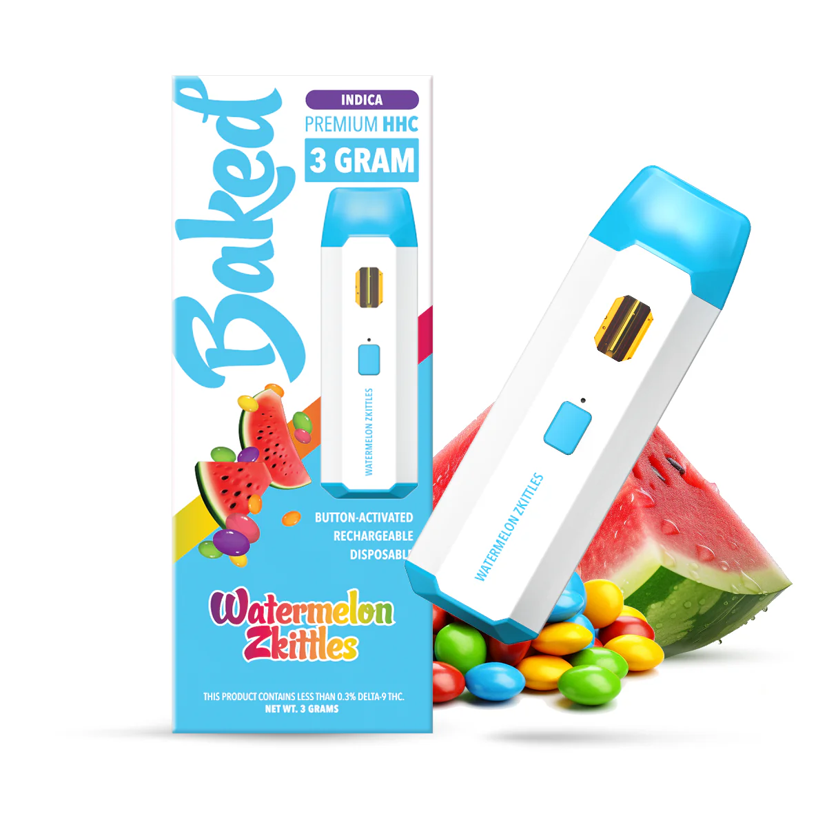 3 Gr - HHC Vape Kalem Şeker karpuz (İndica)