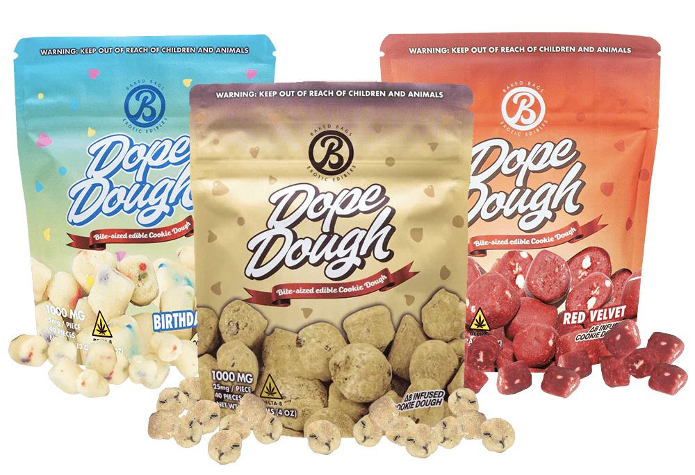 DOPE DOUGH - DOPE DOUGH Çeşitli Paket Edibles 40X3 120 ADET