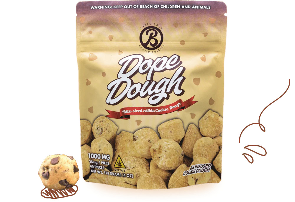 DOPE DOUGH - 40'Lı Çikolata Parçalı Kurabiye Hamuru Mantar Edibles